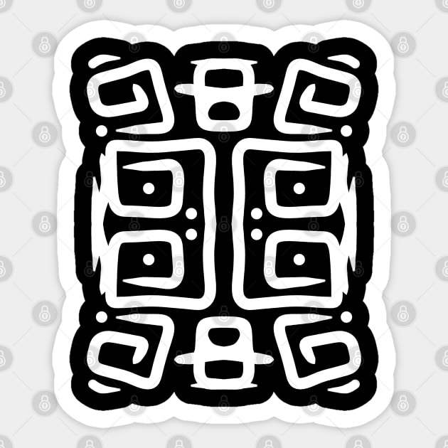 Lines Art 1 Sticker by Megadorim